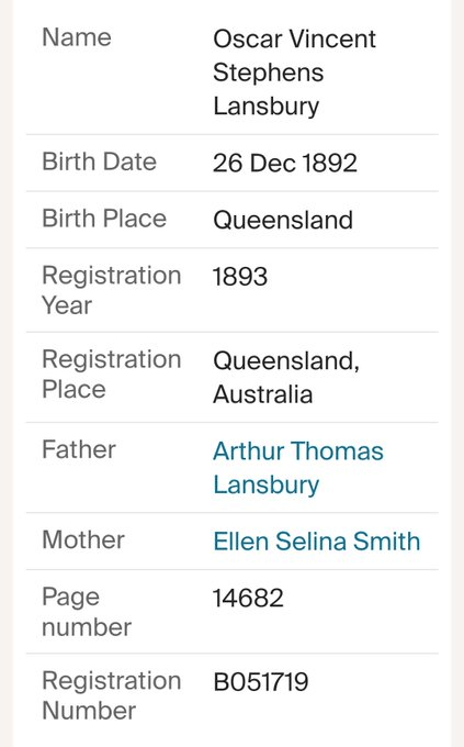 Index of birth record